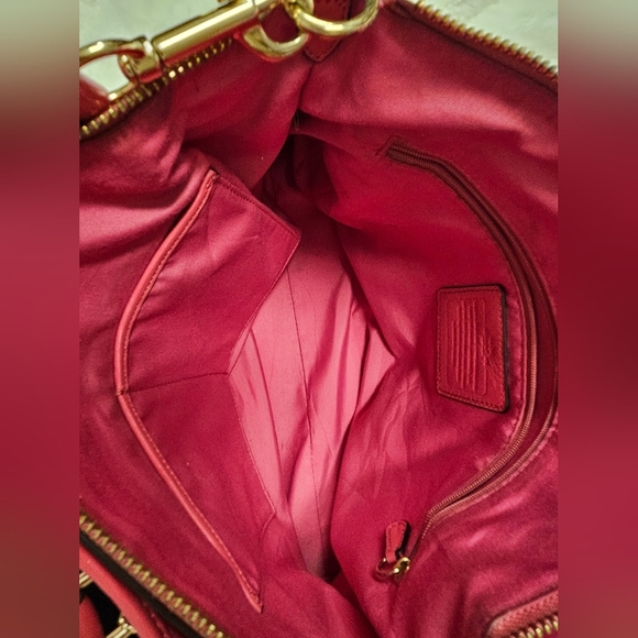 Coach Twisted Gathered Leather Morgan  Bag Satchel Bag - Picture 9 of 12